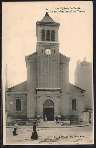 AK Paris, les Eglise, Saint-Ferdinand des Ternes