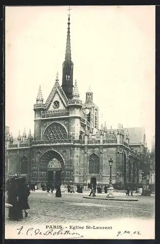 AK Paris, Eglise St-Laurent