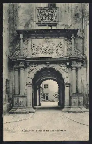 AK Würzburg, Portal an der alten Universität