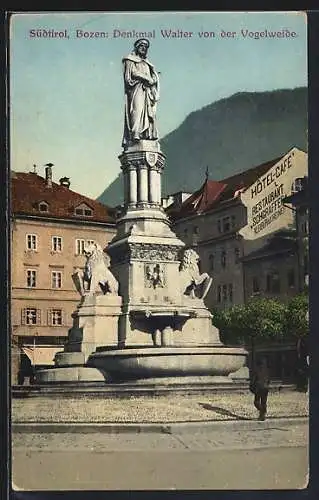 AK Bozen, Denkmal Walter von der Vogelweide