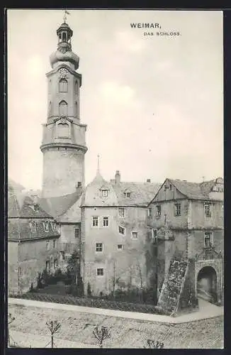 AK Weimar / Thüringen, Das Schloss