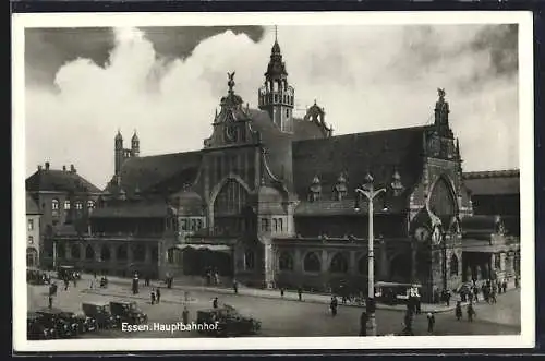 AK Essen, Blick auf den Hauptbahnhof