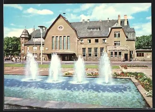 AK Bad Godesberg, Springbrunnen am Hauptbahnhof