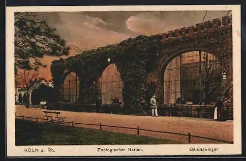 AK Köln a. Rh., Zoologischer Garten, Bärenzwinger