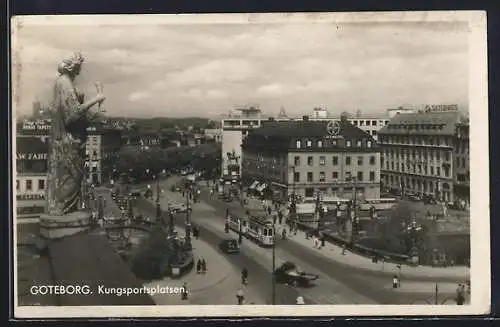 AK Göteborg, Kungsportsplatsen, Strassenbahn