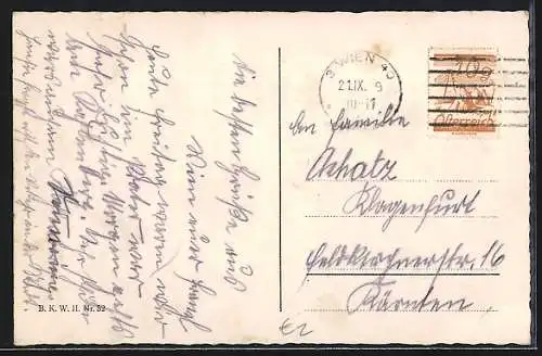 AK Wien, Urania mit Aspernplatz, Strassenbahnen