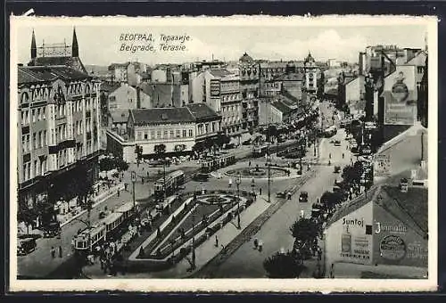 AK Belgrade, Térasie, Strassenbahn