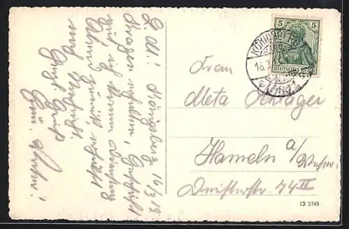 AK Königsberg i. Pr., Schloss mit Strassenbahn