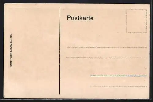 Künstler-AK Deutsche Kriegsschiffe bei einem Nachtangriff