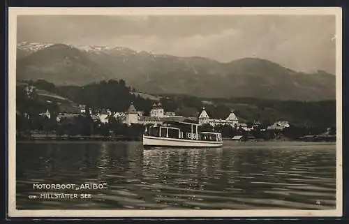 AK Millstätter See, Motorboot Aribo beim Ort