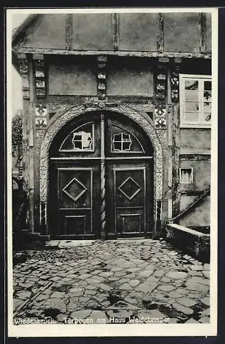 AK Wiedenbrück, Torbogen am Haus Weidekemper