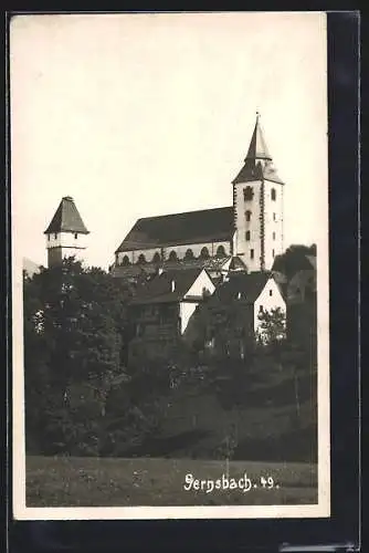 AK Gernsbach, Blick zur Kirche