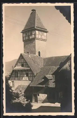 AK Gernsbach, Blick zum Storchenturm