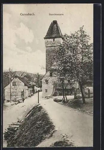 AK Gernsbach, Partie am Storchenturm