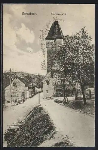 AK Gernsbach, Partie am Storchenturm