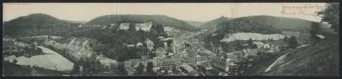 Klapp-AK Stolberg im Harz, Panorama aus der Vogelschau