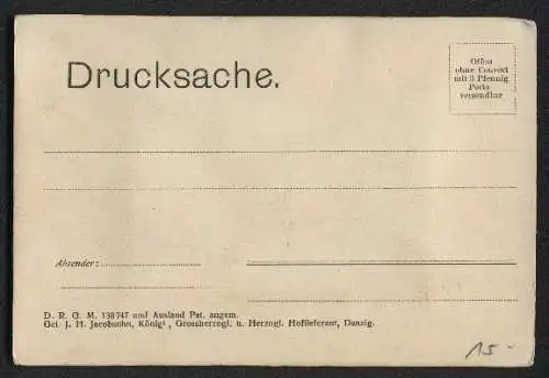 Leporello-AK Oldenburg / O., Grossherzogliches Theater, Generalintendant L. v. Radetzky-Mikulicz, Direktor Carl Ulrichs