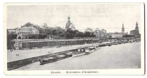 Mini-AK Dresden, Belvedere und Brühlsche Terrasse