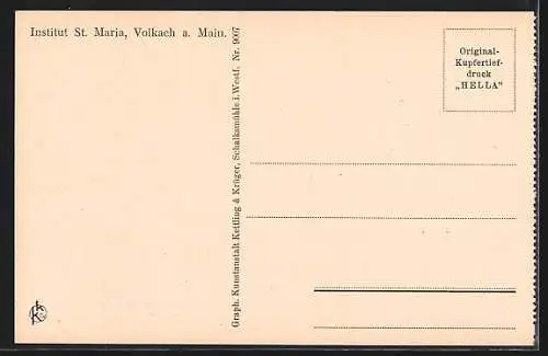 AK Volkach, Institut St. Maria, Malzimmer