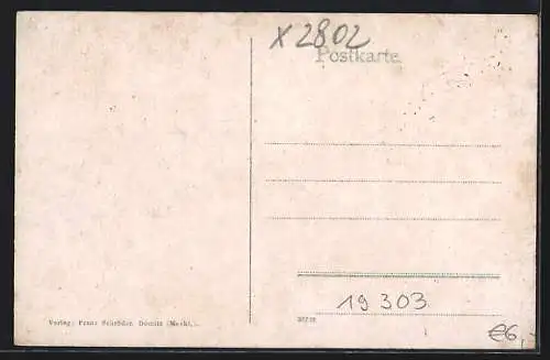 AK Dömitz i. M., Strassenpartie am Festungstor