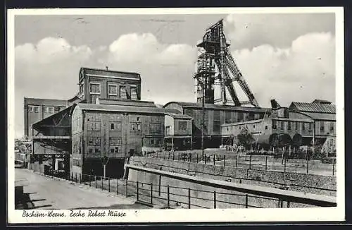 AK Bochum-Langendreer, Zeche Robert Müser mit Strasse