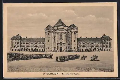 AK Wiblingen, Kaserne mit Kirche