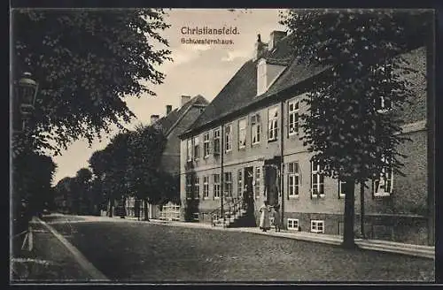 AK Christiansfeld, Partie am Schwesternhaus