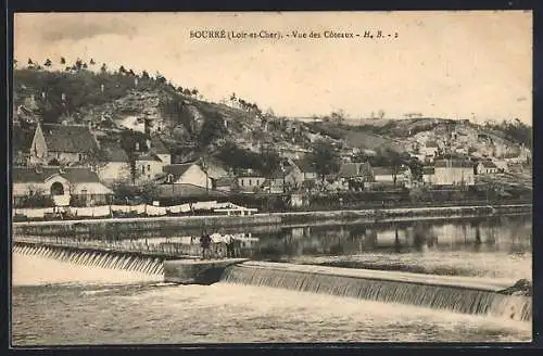 AK Bourré, Vue des Coteaux et du barrage sur la rivière