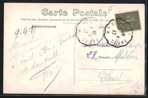 AK St-Jean-Froidmentel, Château de Rougemont, facade Ouest