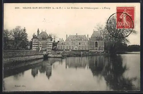 AK Neung-sur-Beuvron, Le Château de Villebourgeon, L`Étang