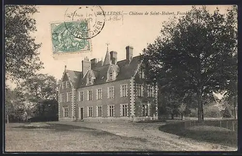 AK Velleins, Château de Saint-Hubert, Facade principale