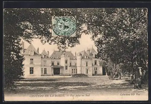 AK La Borde, Vue prise au Sud du château majestueux