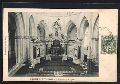 AK Pontlevoy, Intérieur de la Chapelle de l`École