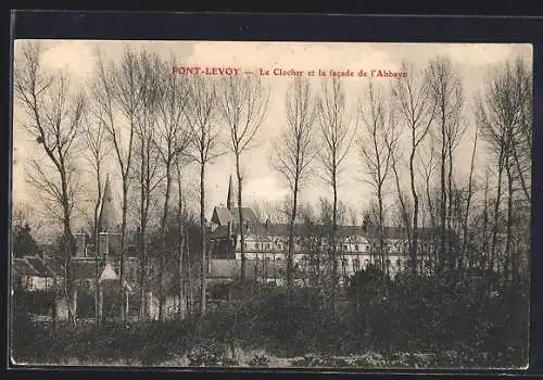 AK Pont-Levoy, Le Clocher et la facade de l`Abbaye