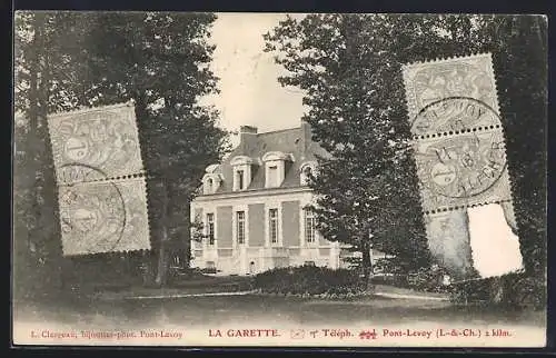 AK Pont-Levoy, La Garette entourée d`arbres majestueux