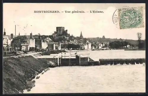 AK Montrichard, Vue générale et l`écluse