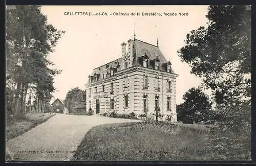 AK Cellettes, Château de la Boissière, facade Nord