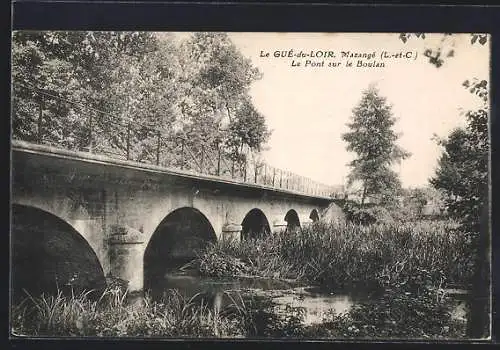 AK Le Gué-du-Loir, Le Pont sur le Boulan à Mazangé