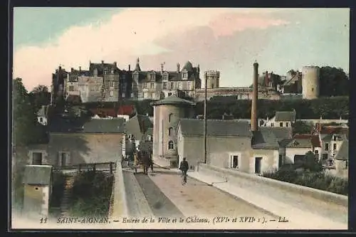 AK Saint-Aignan, Entrée de la Ville et le Château (XVIe et XVIIe s.)