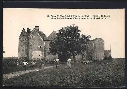 AK Veau-Chouzy-sur-Cisse, Ferme de Lalou, chambre où Jeanne d`Arc a couché le 24 avril 1429