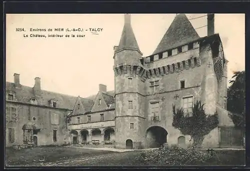 AK Talcy, Le Château, intérieur de la cour