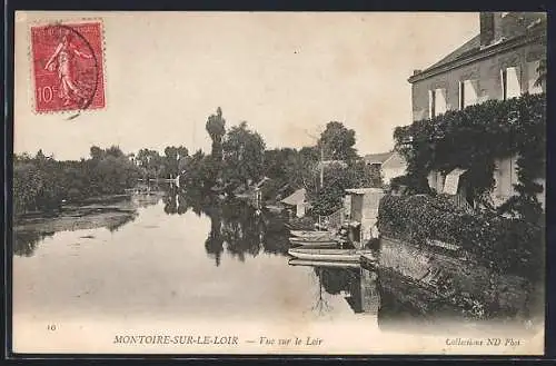 AK Montoire-sur-le-Loir, Vue sur le Loir