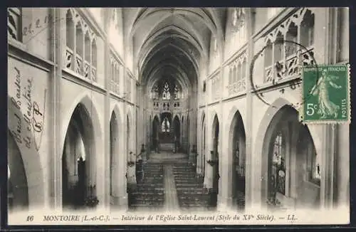 AK Montoire, Intérieur de l`Église Saint-Laurent