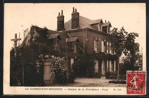 AK La Marolle-en-Sologne, Maison de la Providence, Facade Est