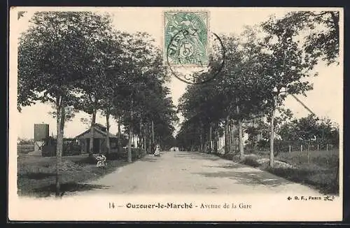 AK Ouzouer-le-Marché, Avenue de la Gare