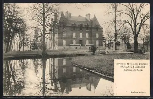 AK Nouan-le-Fuzelier, Château de Burtin et son reflet dans l`eau