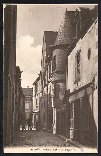 AK Saint-Aignan, Ancienne église et vieilles maisons, rue de la Raquette