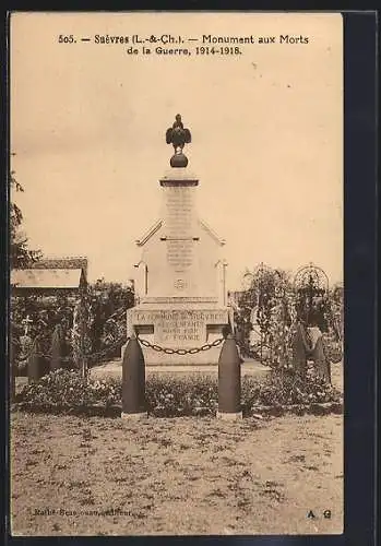 AK Suèvres, Monument aux Morts de la Guerre 1914-1918