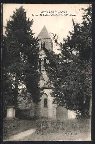 AK Suèvres, Église St-Lubin désaffectée du Xe siècle