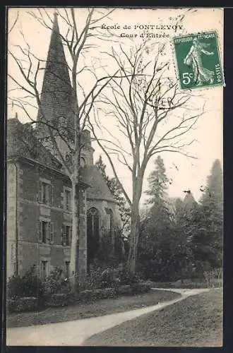 AK Pontlevoy, École de Pontlevoy, Cour d`entrée